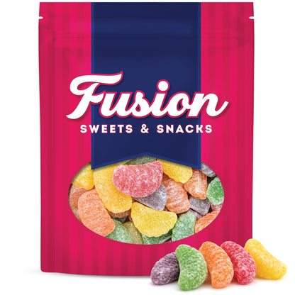 Assorted Fruit Slices Jelly Candy – 2 Pound Bulk Bag Of Old-Fashioned Sugar-Dusted Gum Drops, Orange Slices, Jelly Fruit Mix, Nostalgic Soft Gems for Gifts & Bowls