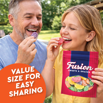 Assorted Fruit Slices Jelly Candy – 2 Pound Bulk Bag Of Old-Fashioned Sugar-Dusted Gum Drops, Orange Slices, Jelly Fruit Mix, Nostalgic Soft Gems for Gifts & Bowls