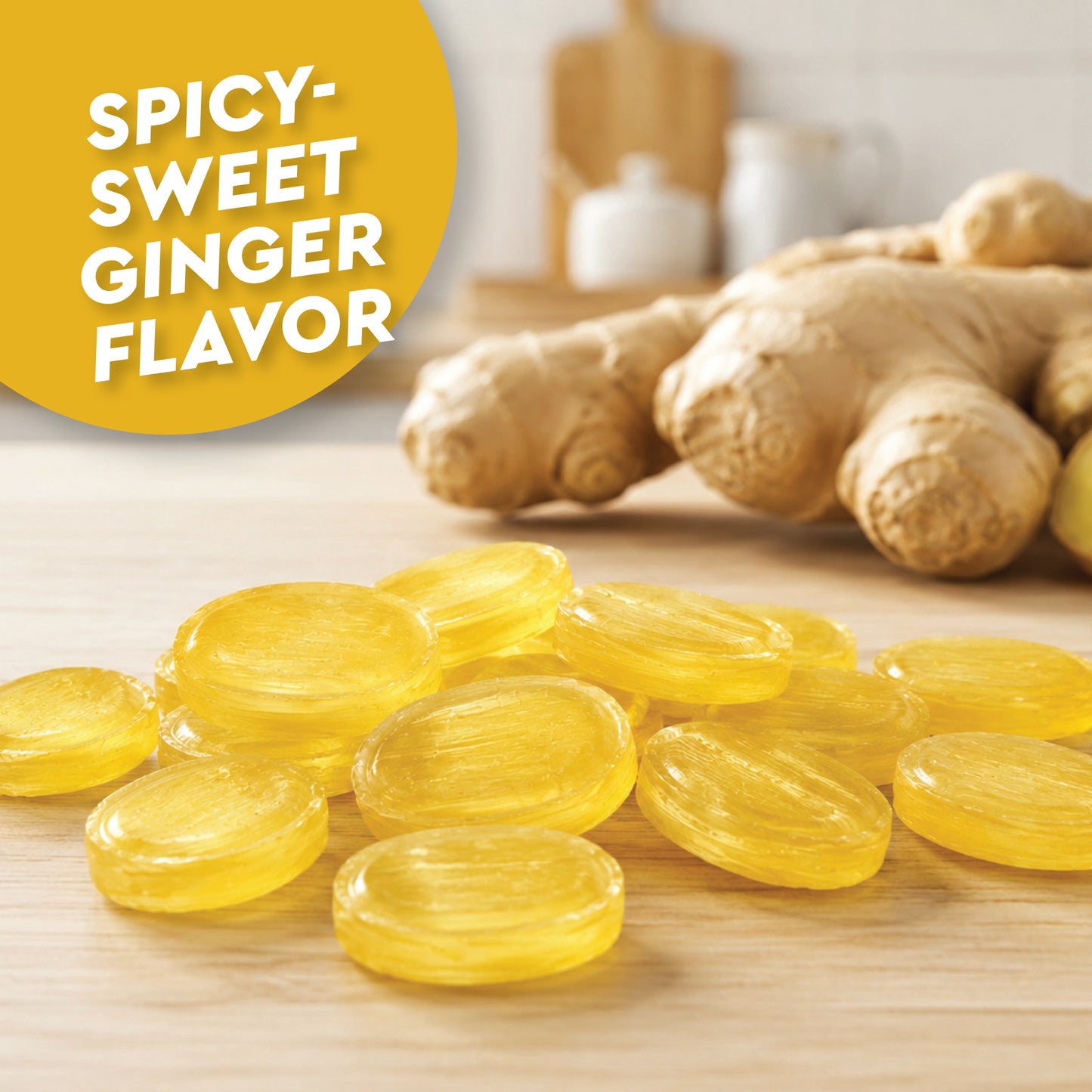 Ginger Candy - 2 Pound Bag - Hard Ginger Candy For Nausea Relief And Digestion Aid - Individually Wrapped Ginger Hard Candy (Approx 180 Pieces)