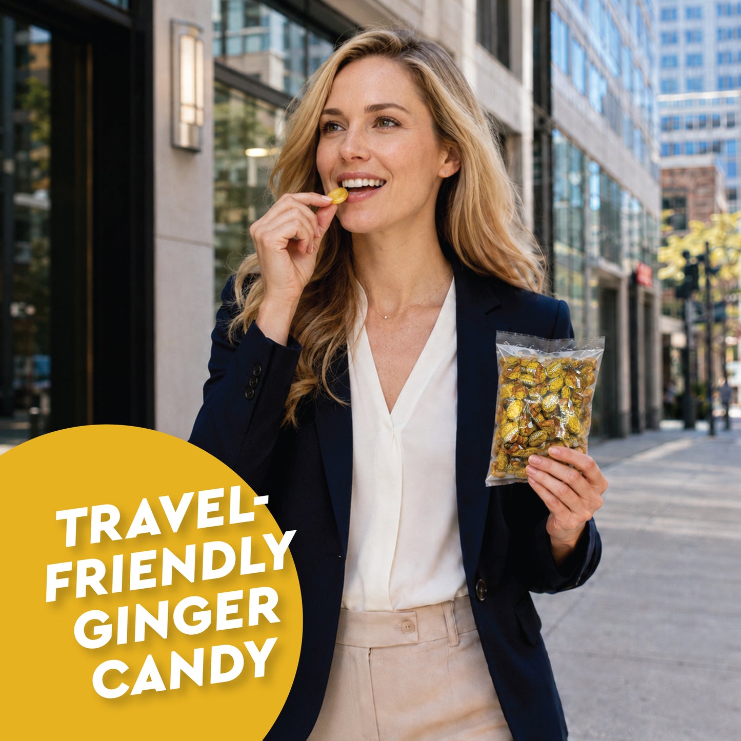 Ginger Candy - 2 Pound Bag - Hard Ginger Candy For Nausea Relief And Digestion Aid - Individually Wrapped Ginger Hard Candy (Approx 180 Pieces)