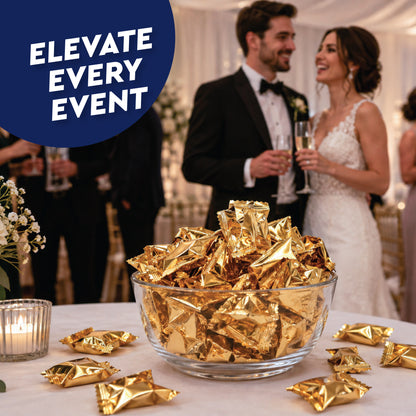 Gold Buttermints (Approx. 120 Count) - Butter Mints Individually Wrapped - Wedding Mints