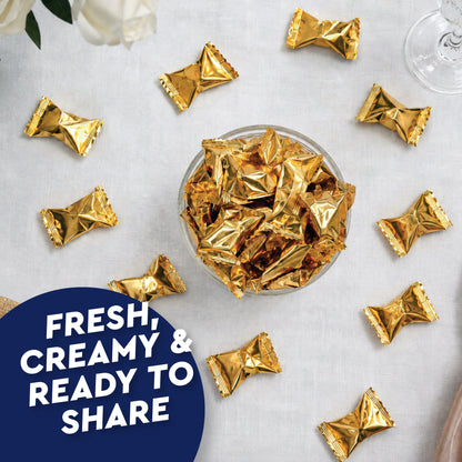 Gold Buttermints (Approx. 120 Count) - Butter Mints Individually Wrapped - Wedding Mints