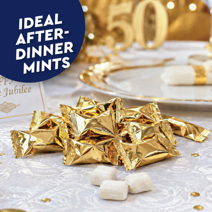 Gold Buttermints (Approx. 120 Count) - Butter Mints Individually Wrapped - Wedding Mints