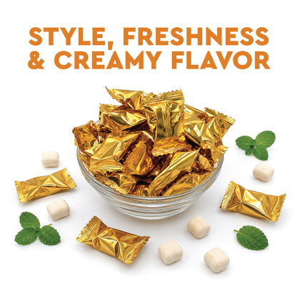 Gold Buttermints (Approx. 120 Count) - Butter Mints Individually Wrapped - Wedding Mints