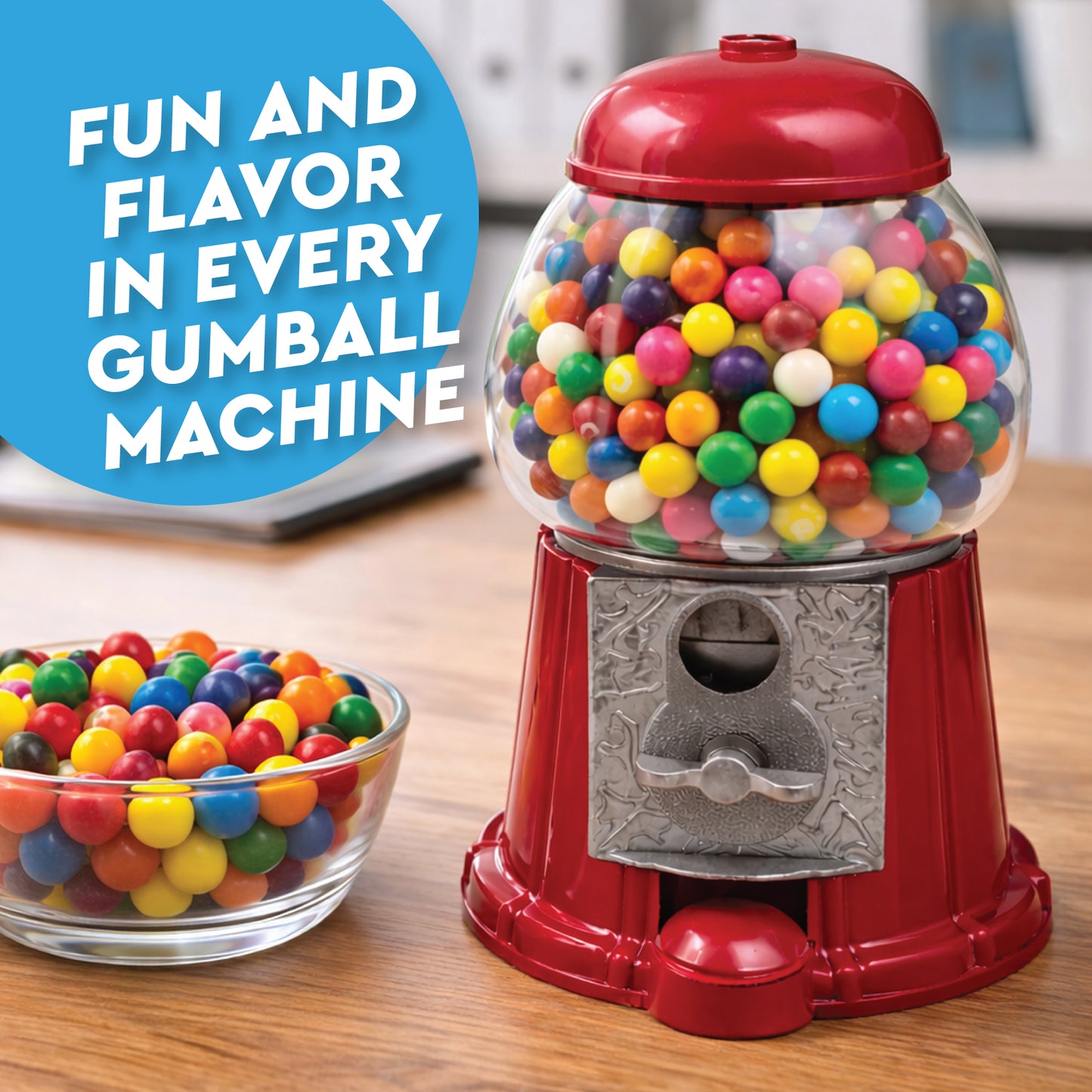 Gumballs 1 Inch - 1 Pound Bag - Gum Balls For Gumball Machine - Gumballs Bulk - Gum Ball Machine Refill - Assorted Fruit Flavor