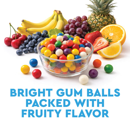 Gumballs 1 Inch - 1 Pound Bag - Gum Balls For Gumball Machine - Gumballs Bulk - Gum Ball Machine Refill - Assorted Fruit Flavor