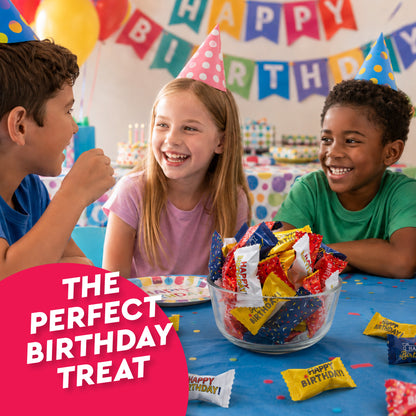 Happy Birthday Candy Buttermints 100 Pieces, Individually Wrapped – Birthday Party Favors, After Dinner Mints, Angel Mints, Quinceanera Party Favors, Buttermints | Kosher Certified Sweet Treats