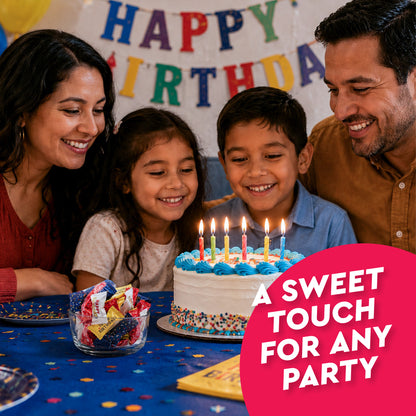 Happy Birthday Candy Buttermints 100 Pieces, Individually Wrapped – Birthday Party Favors, After Dinner Mints, Angel Mints, Quinceanera Party Favors, Buttermints | Kosher Certified Sweet Treats