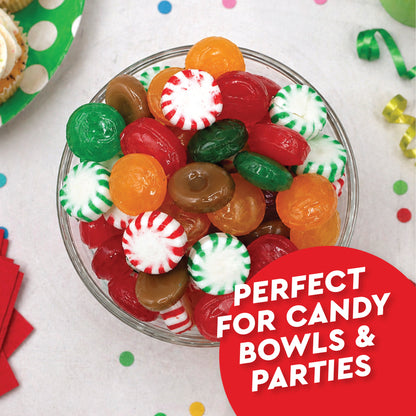 Hard Candy Assortment Party Mix - 2 Pounds (Approx. 150 Pieces), Hard Candy Individually Wrapped, Starlight Mints, Cinnamon, Butterscotch, Fruit Flavors, Old Fashioned Classic Bulk Treat, Gift Bag Filler