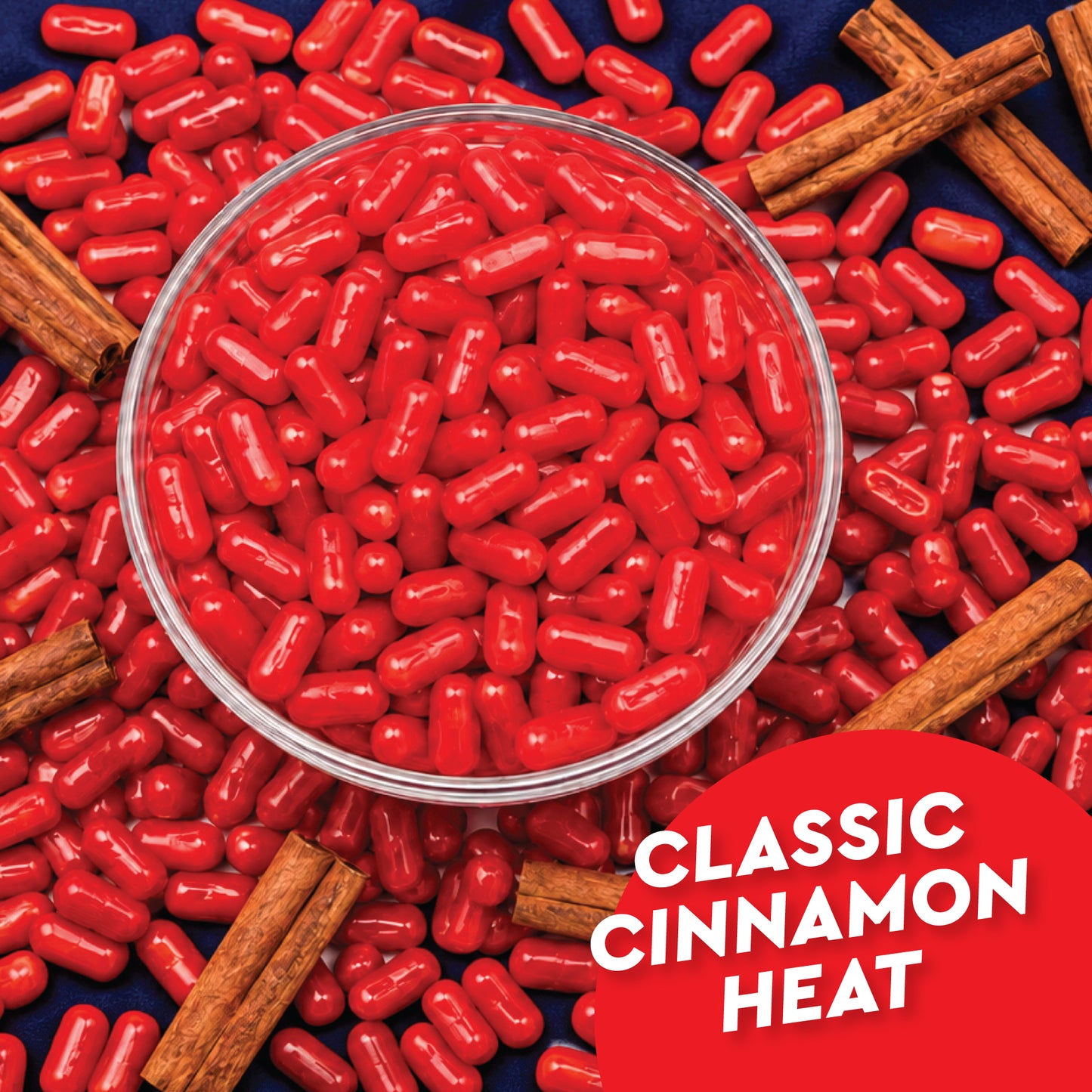 Hot Tamales Fierce Cinnamon Candy - 2 Pound Bulk Bag Spicy Hot Tamales, Chewy Cinnamon Candy, Gluten and Fat Free Red Candies