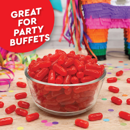 Hot Tamales Fierce Cinnamon Candy - 2 Pound Bulk Bag Spicy Hot Tamales, Chewy Cinnamon Candy, Gluten and Fat Free Red Candies