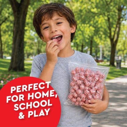 Jumbo Peppermint Balls Hard Candy - Individually Wrapped - 2 Pounds - Peppermints Bulk - Old Fashioned Hard Peppermint Candy Individually Wrapped For Holidays & More