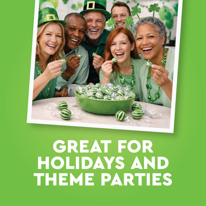 Jumbo Spearmint Mint Balls – 2 Pound Bulk Bag, Spearmint Candy Individually Wrapped, Green And White Candy Jumbo Pieces, Hard Mint Spheres with Refreshing Flavor, Ideal For Holidays, Weddings, Valentine’s Day, Party Favors, Spearmints