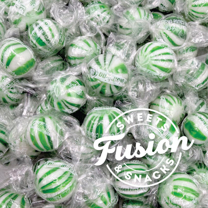 Jumbo Spearmint Mint Balls – 2 Pound Bulk Bag, Spearmint Candy Individually Wrapped, Green And White Candy Jumbo Pieces, Hard Mint Spheres with Refreshing Flavor, Ideal For Holidays, Weddings, Valentine’s Day, Party Favors, Spearmints