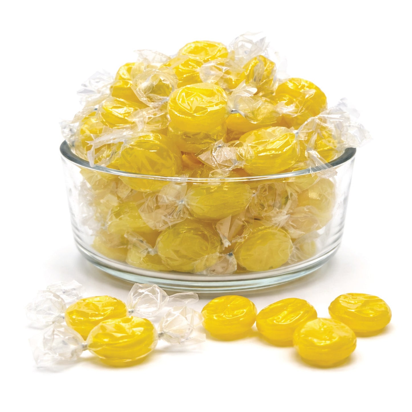 Lemon Drops Hard Candy Old Fashioned, 2 Pound Bulk Bag Individually Wrapped | Classic Lemon Candy, Tart Citrus Flavor, Traditional Yellow Hard Sweets, Gluten Free