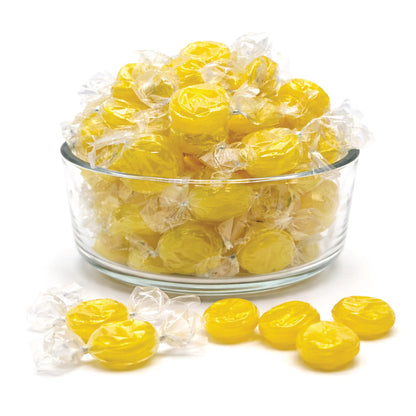 Lemon Drops Hard Candy Old Fashioned, 2 Pound Bulk Bag Individually Wrapped | Classic Lemon Candy, Tart Citrus Flavor, Traditional Yellow Hard Sweets, Gluten Free
