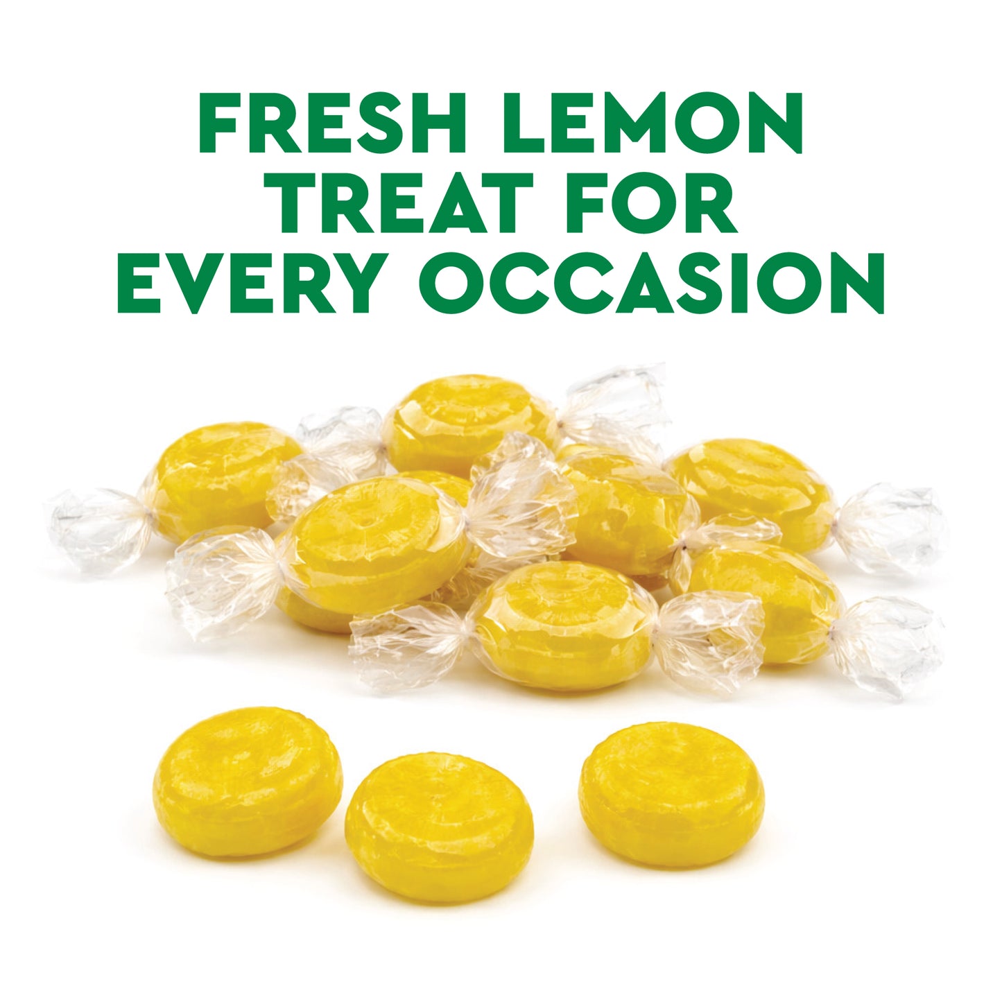 Lemon Drops Hard Candy Old Fashioned, 2 Pound Bulk Bag Individually Wrapped | Classic Lemon Candy, Tart Citrus Flavor, Traditional Yellow Hard Sweets, Gluten Free
