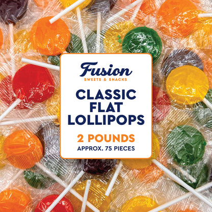 Bulk Lollipops – 2 lb, 75 Individually Wrapped Gluten-Free Suckers for Kids