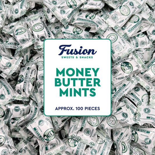 Money Buttermints Individually Wrapped, 100 Pieces | Creamy Mint Candy for Casino Party Favors, Trade Show Giveaways & Money Candy Gifts | Fun Dollar Treats For Events
