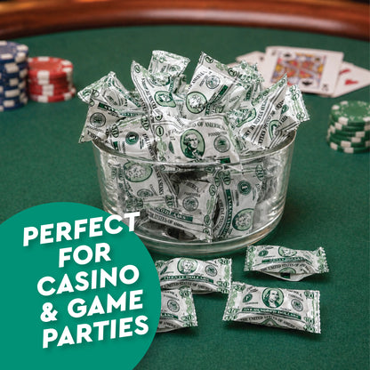Money Buttermints Individually Wrapped, 100 Pieces | Creamy Mint Candy for Casino Party Favors, Trade Show Giveaways & Money Candy Gifts | Fun Dollar Treats For Events