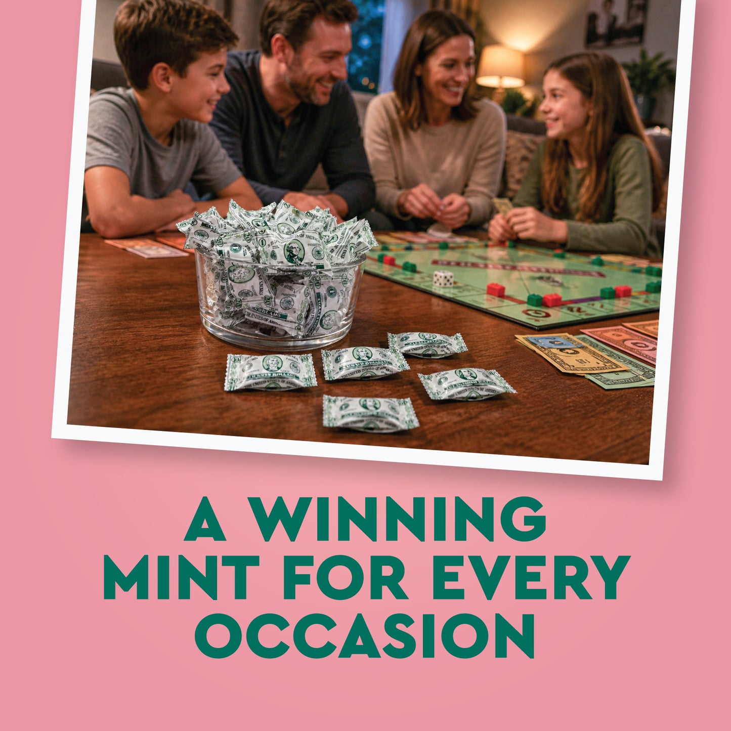 Money Buttermints Individually Wrapped, 100 Pieces | Creamy Mint Candy for Casino Party Favors, Trade Show Giveaways & Money Candy Gifts | Fun Dollar Treats For Events