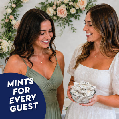 Mr. & Mrs. Buttermints - About 100 Count - Butter Mints Individually Wrapped - Wedding & Bridal Shower Mints
