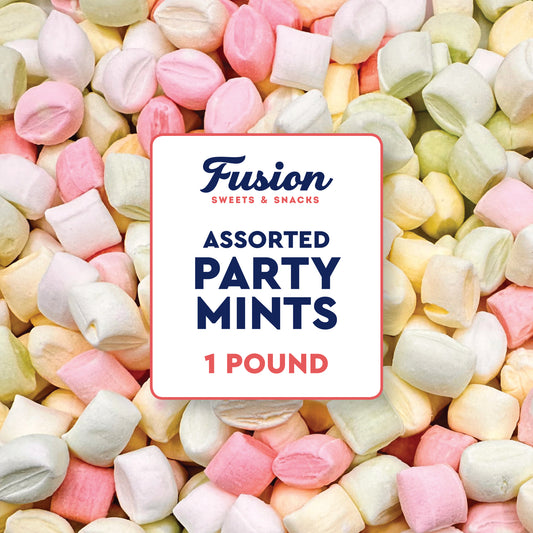 Party Mints Assorted - 1 Pound Bulk Bag Baby Shower Mint - After Dinner Mints- Colorful Delicious Pastel Colored, Great Wedding Mint