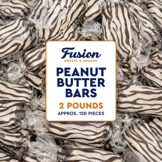 Peanut Butter Bars Candy - 2 Pounds (Approx 120 Pieces), Peanut Butter Candy Bars In Bulk Bag, Individually Wrapped Old Fashioned Treats