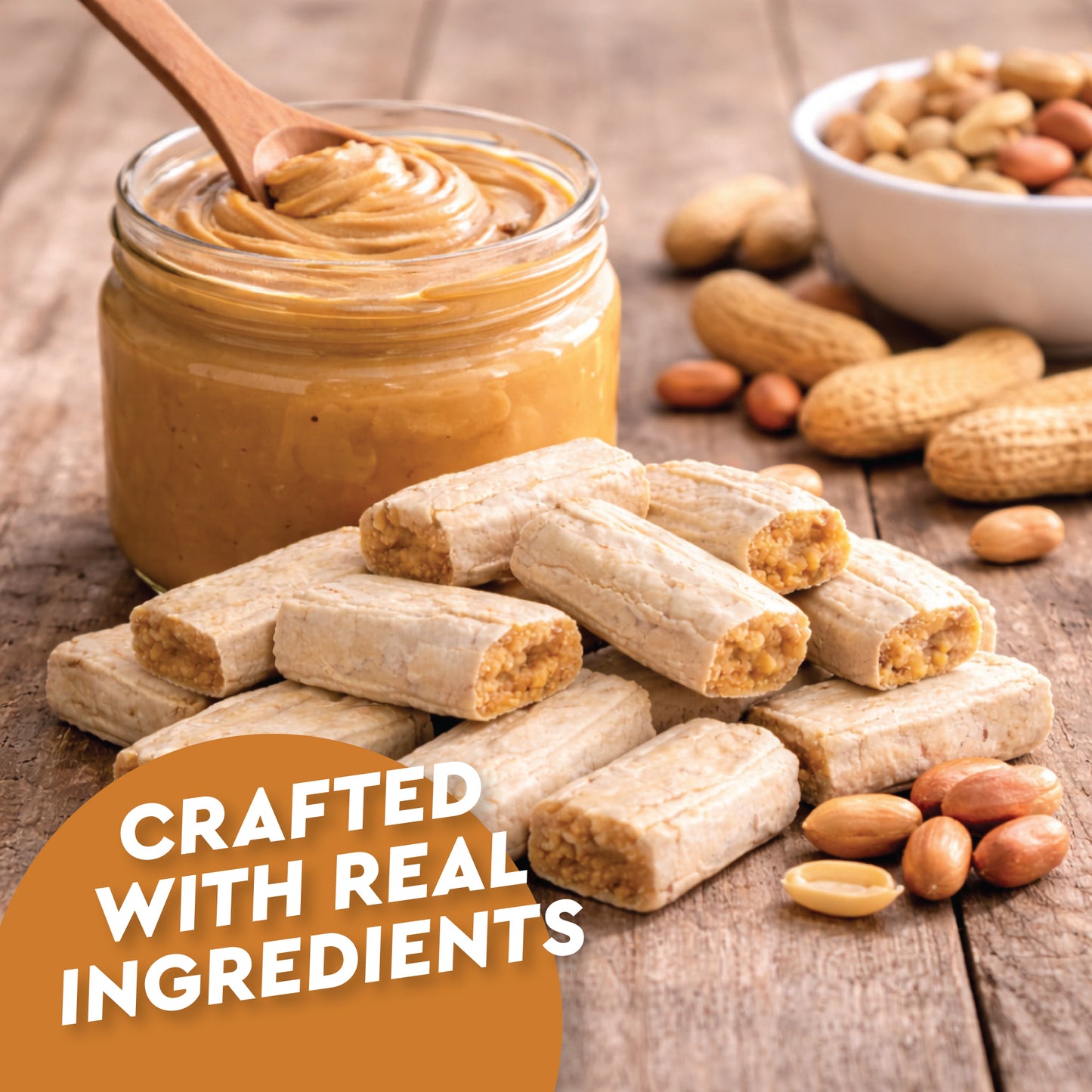 Peanut Butter Bars Candy - 2 Pounds (Approx 120 Pieces), Peanut Butter Candy Bars In Bulk Bag, Individually Wrapped Old Fashioned Treats