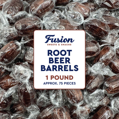 Root Beer Barrels Candy - 1 Pound Bulk Bag - Old Fashioned Individually Wrapped Rootbeer Hard Candies