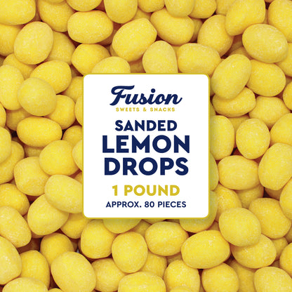 Sanded Lemon Drops Old Fashioned Hard Candy, 1 Pound Bag, Lemon Candy | With A Bright Sweet & Tart Lemon Citrus Flavor And Classic Sugar-Sanded Finish