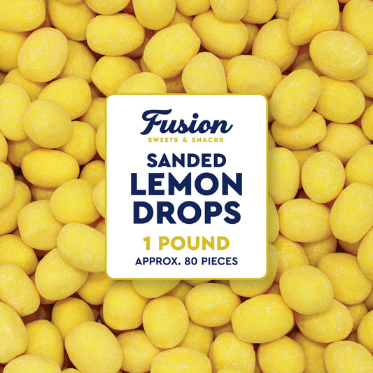 Sanded Lemon Drops Old Fashioned Hard Candy, 1 Pound Bag, Lemon Candy | With A Bright Sweet & Tart Lemon Citrus Flavor And Classic Sugar-Sanded Finish