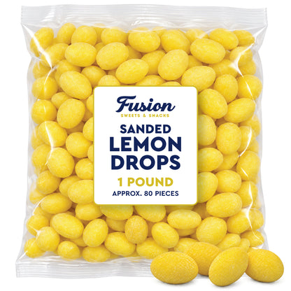 Sanded Lemon Drops Old Fashioned Hard Candy, 1 Pound Bag, Lemon Candy | With A Bright Sweet & Tart Lemon Citrus Flavor And Classic Sugar-Sanded Finish