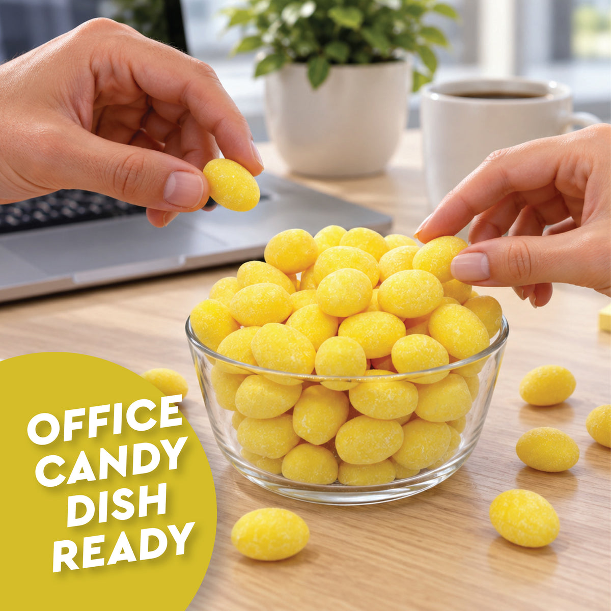 Sanded Lemon Drops Old Fashioned Hard Candy, 2 Pound Bag, Lemon Candy | With A Bright Sweet & Tart Lemon Citrus Flavor And Classic Sugar-Sanded Finish