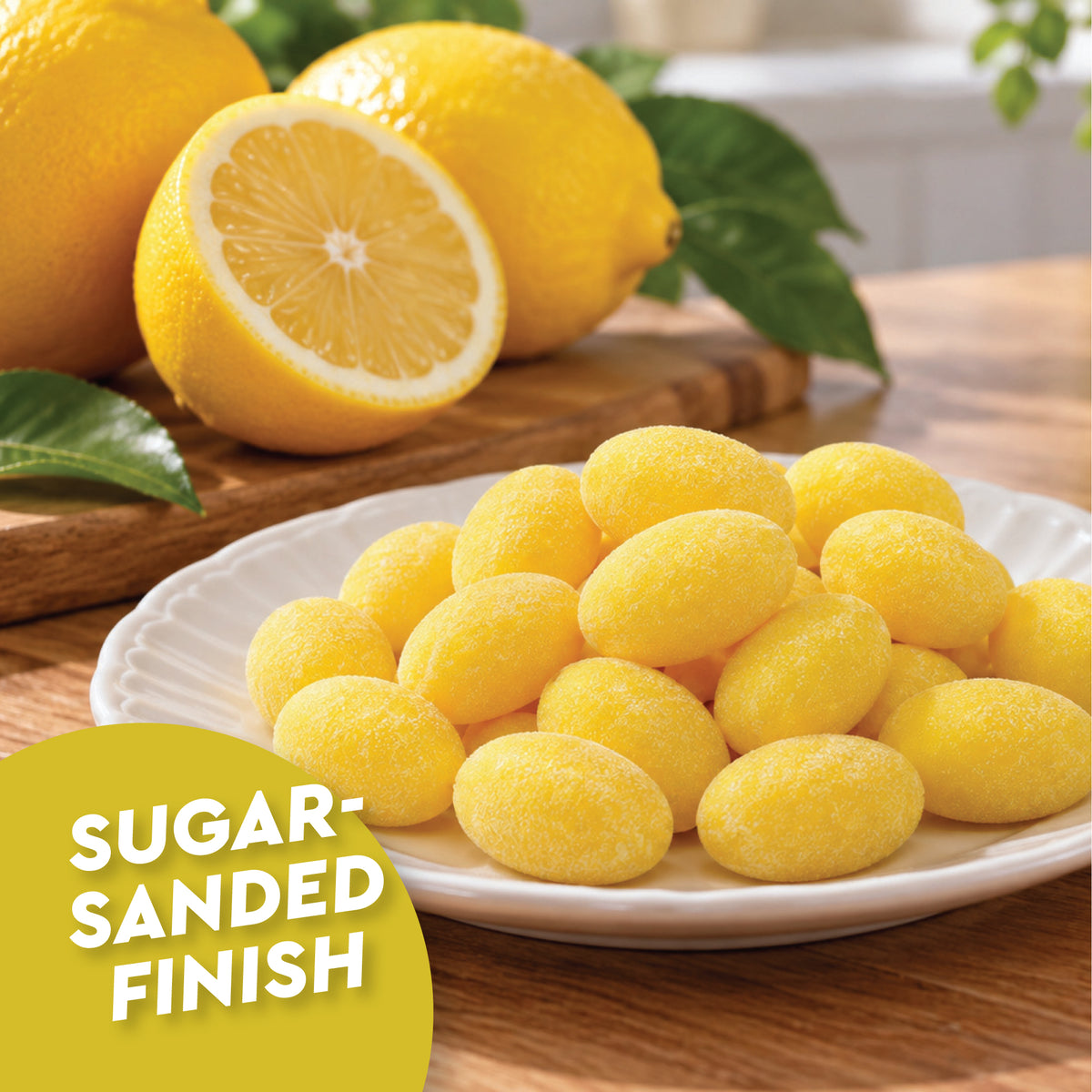 Sanded Lemon Drops Old Fashioned Hard Candy, 1 Pound Bag, Lemon Candy | With A Bright Sweet & Tart Lemon Citrus Flavor And Classic Sugar-Sanded Finish