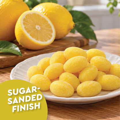 Sanded Lemon Drops Old Fashioned Hard Candy, 1 Pound Bag, Lemon Candy | With A Bright Sweet & Tart Lemon Citrus Flavor And Classic Sugar-Sanded Finish