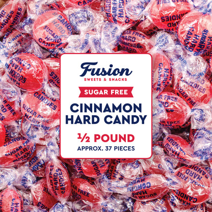 Arcor Sugar Free Cinnamon Hard Candy, 8 Ounce Bag, Individually Wrapped | Approx. 40 pieces, Delicious Keto Friendly Premium Treats, Sugarfree Cinnamon Candy, Fat Free