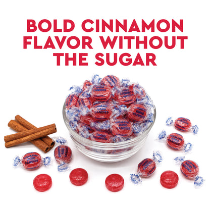 Arcor Sugar Free Cinnamon Hard Candy, 8 Ounce Bag, Individually Wrapped | Approx. 40 pieces, Delicious Keto Friendly Premium Treats, Sugarfree Cinnamon Candy, Fat Free