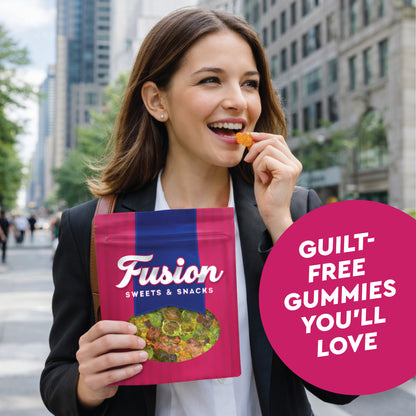 Sugar Free Gummy Bears 1 Pound Bulk Bag, 3D Chewy Candy, Assorted Fruit Flavors, Sugar Free Gummies, Low Carb Keto Friendly, Diabetic Candy