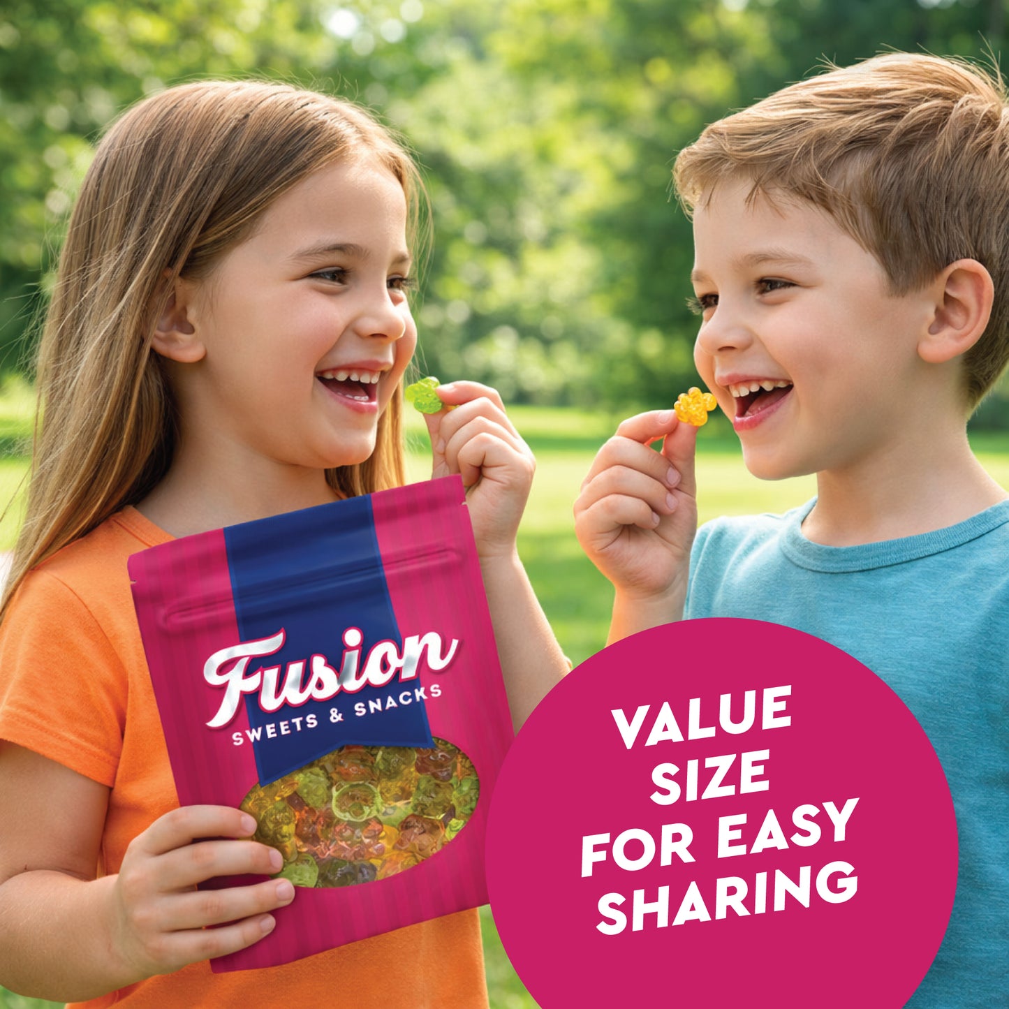 Sugar Free Gummy Bears 1 Pound Bulk Bag, 3D Chewy Candy, Assorted Fruit Flavors, Sugar Free Gummies, Low Carb Keto Friendly, Diabetic Candy