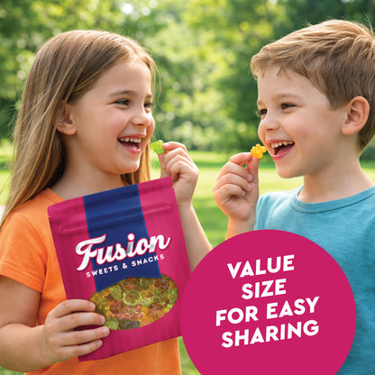 Sugar Free Gummy Bears 1 Pound Bulk Bag, 3D Chewy Candy, Assorted Fruit Flavors, Sugar Free Gummies, Low Carb Keto Friendly, Diabetic Candy