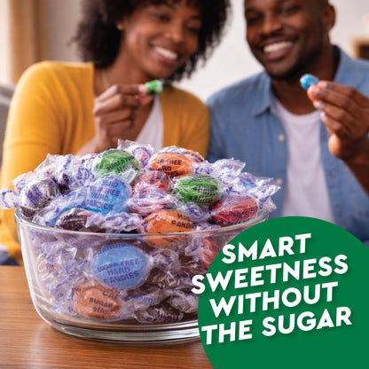 Sugar Free Hard Candy Mix - 1 Pound Bag (Approx. 75 Pieces), Individually Wrapped, Sugar Free Candy Assorted Fruit & Berry Mix Flavors - Lemon, Lime, Cherry, Orange, Blackberry & Raspberry Candies For Office Bowls & Snacking