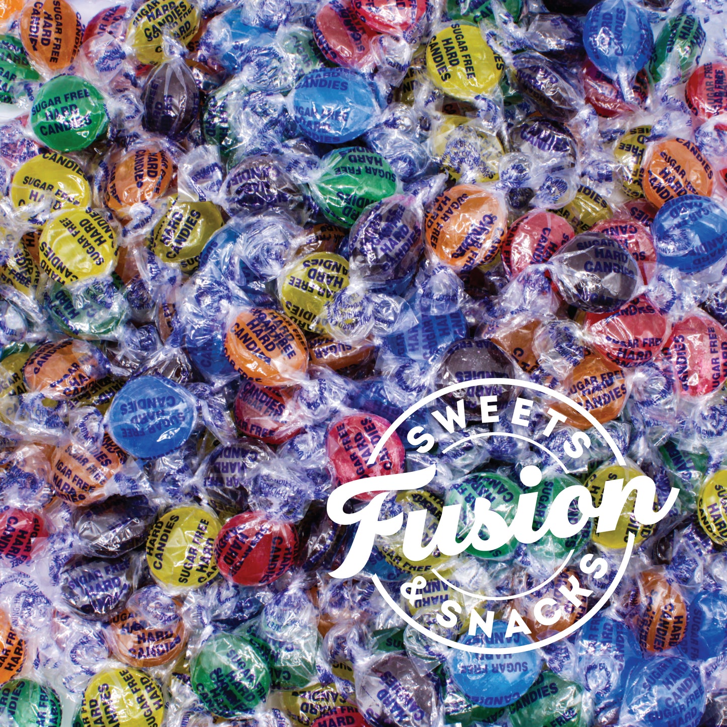 Sugar Free Hard Candy Mix - 1 Pound Bag (Approx. 75 Pieces), Individually Wrapped, Sugar Free Candy Assorted Fruit & Berry Mix Flavors - Lemon, Lime, Cherry, Orange, Blackberry & Raspberry Candies For Office Bowls & Snacking