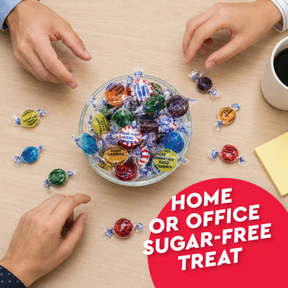 Sugar Free Hard Candy Mega Mix 2 Pound Bag Individually Wrapped 8 Assorted Flavors Office Bowl Candy Mix