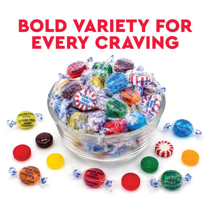 Sugar Free Hard Candy Mega Mix 2 Pound Bag Individually Wrapped 8 Assorted Flavors Office Bowl Candy Mix