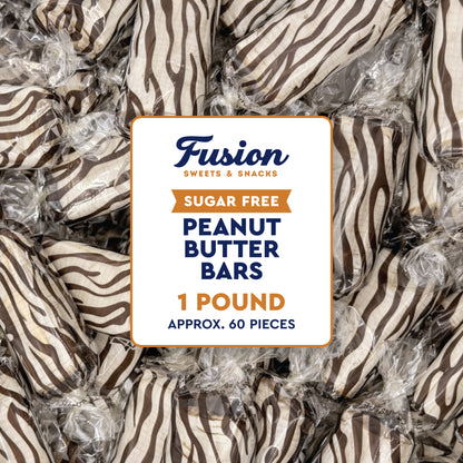 Sugar Free Peanut Butter Bars - 1 Pound Individually Wrapped - Atkinson Bulk Peanut Butter Candy