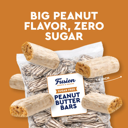 Sugar Free Peanut Butter Bars - 1 Pound Individually Wrapped - Atkinson Bulk Peanut Butter Candy