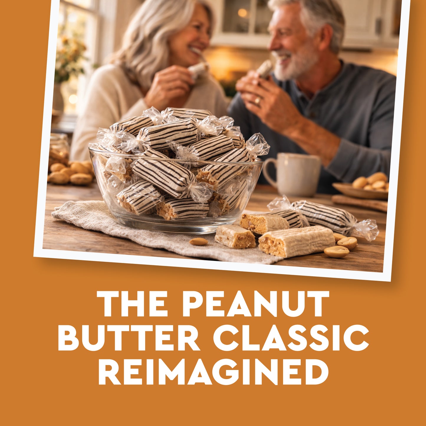 Sugar Free Peanut Butter Bars - 1 Pound Individually Wrapped - Atkinson Bulk Peanut Butter Candy