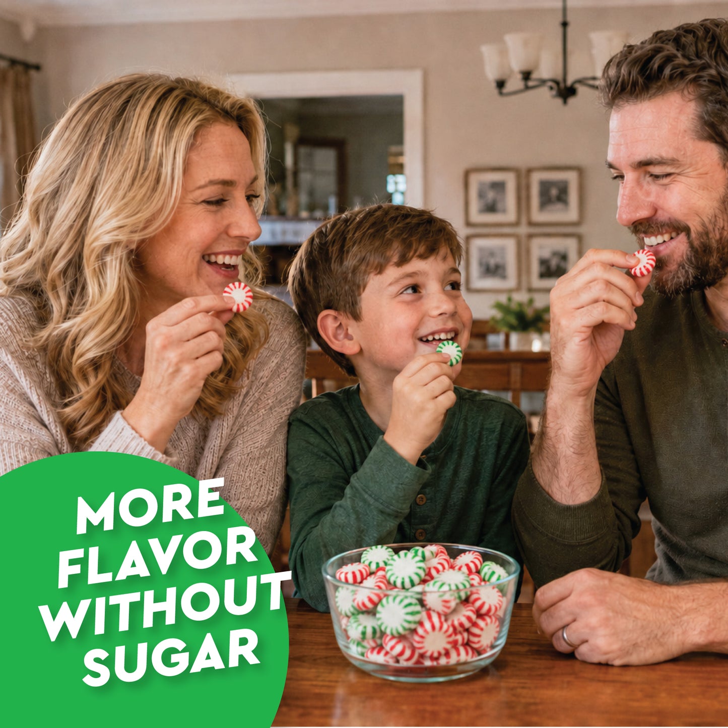 Sugar Free Starlight Mints Peppermint & Spearmint Candy, 1 Pound Bulk Bag | Individually Wrapped, Approx 85 Pieces, Sugarless Hard Candy, Keto Candy, Bulk Candy for Candy Bowls