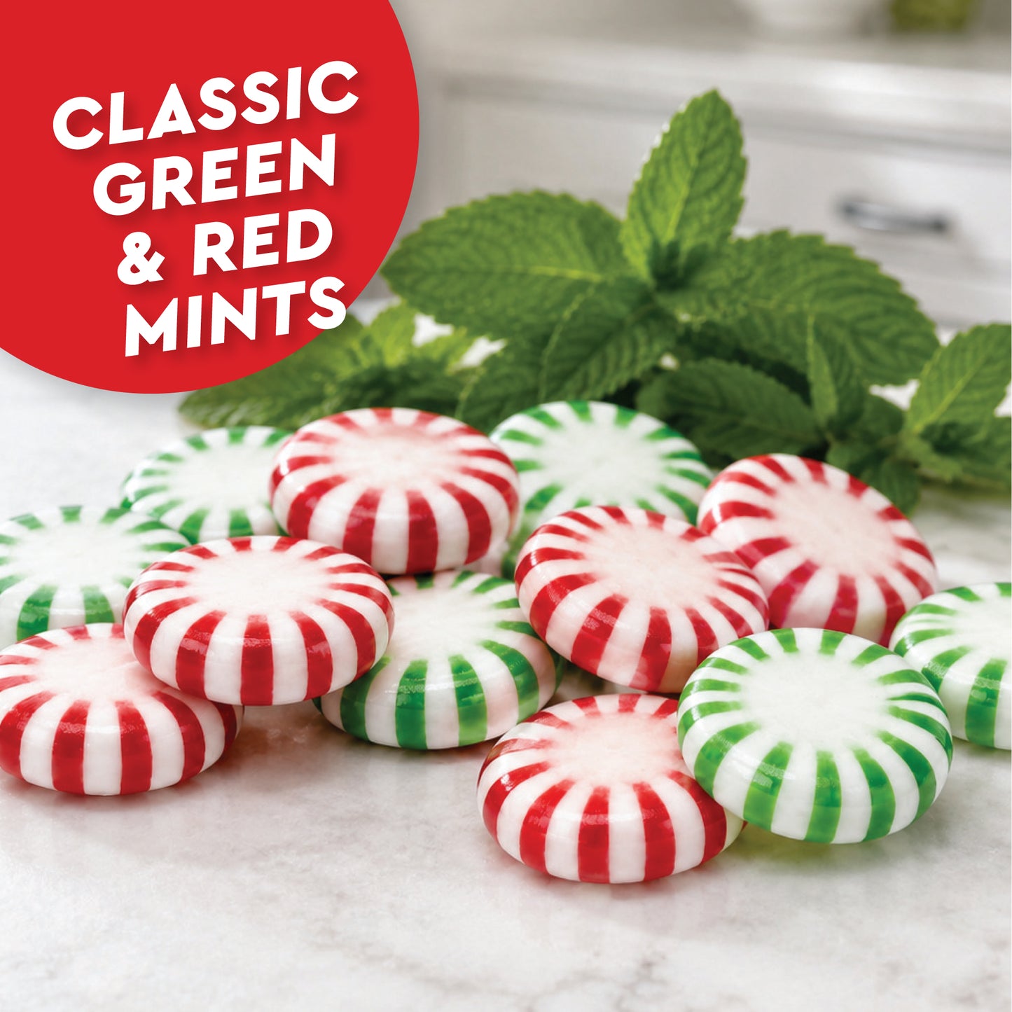 Sugar Free Starlight Mints Peppermint & Spearmint Candy, 1 Pound Bulk Bag | Individually Wrapped, Approx 85 Pieces, Sugarless Hard Candy, Keto Candy, Bulk Candy for Candy Bowls